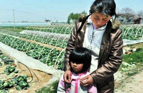 自殺菜農遺留的妻兒